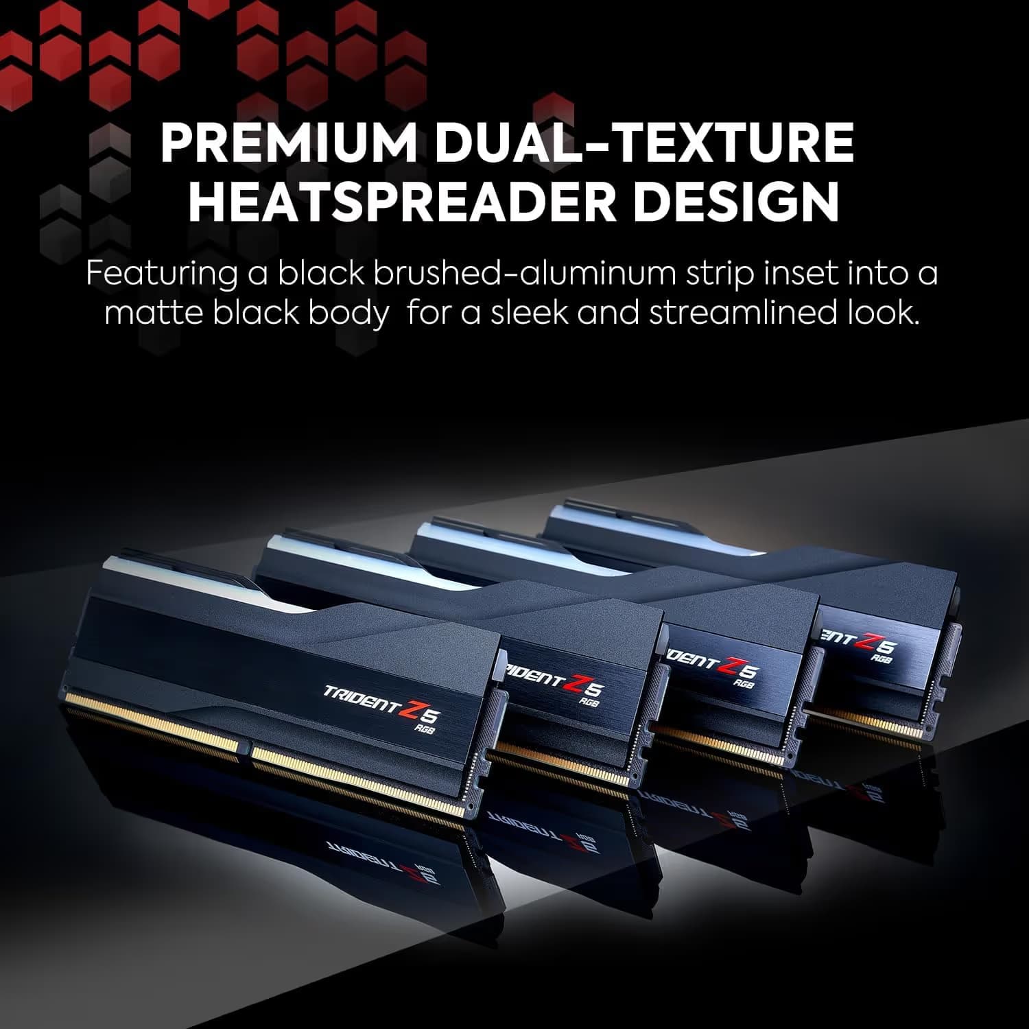 G.Skill Trident Z5 RGB Matte Black DDR5-5600 CL30 64GB (2x32GB) image