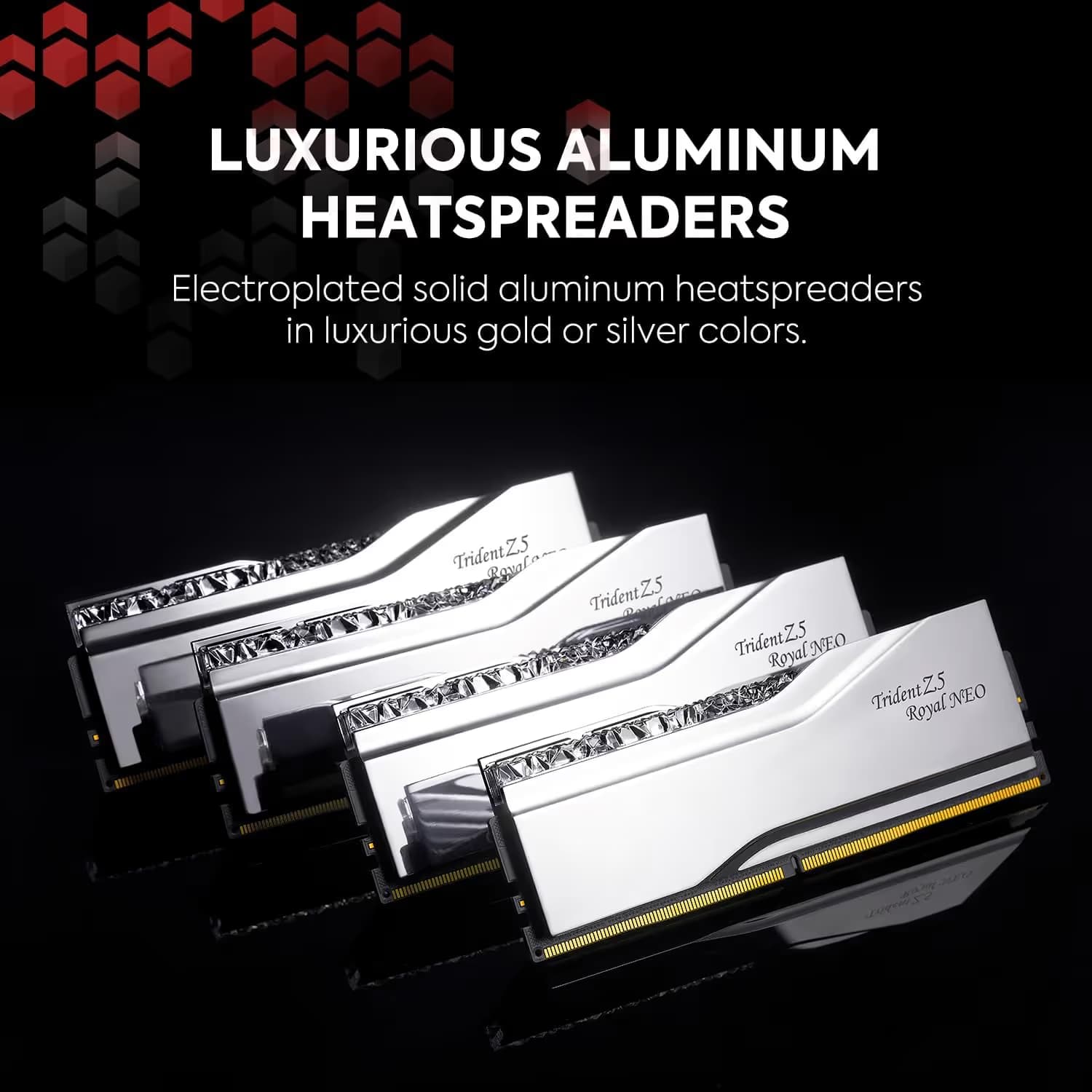 G.Skill Trident Z5 Royal Neo RGB Silver (Mirror Finish) DDR5-6000 CL26 64GB (2x32GB) image