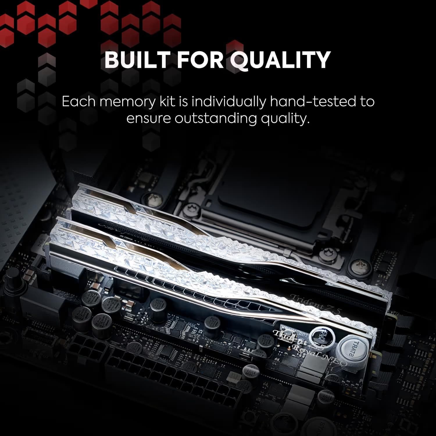 G.Skill Trident Z5 Royal Neo RGB Silver (Mirror Finish) DDR5-6000 CL26 64GB (2x32GB) image