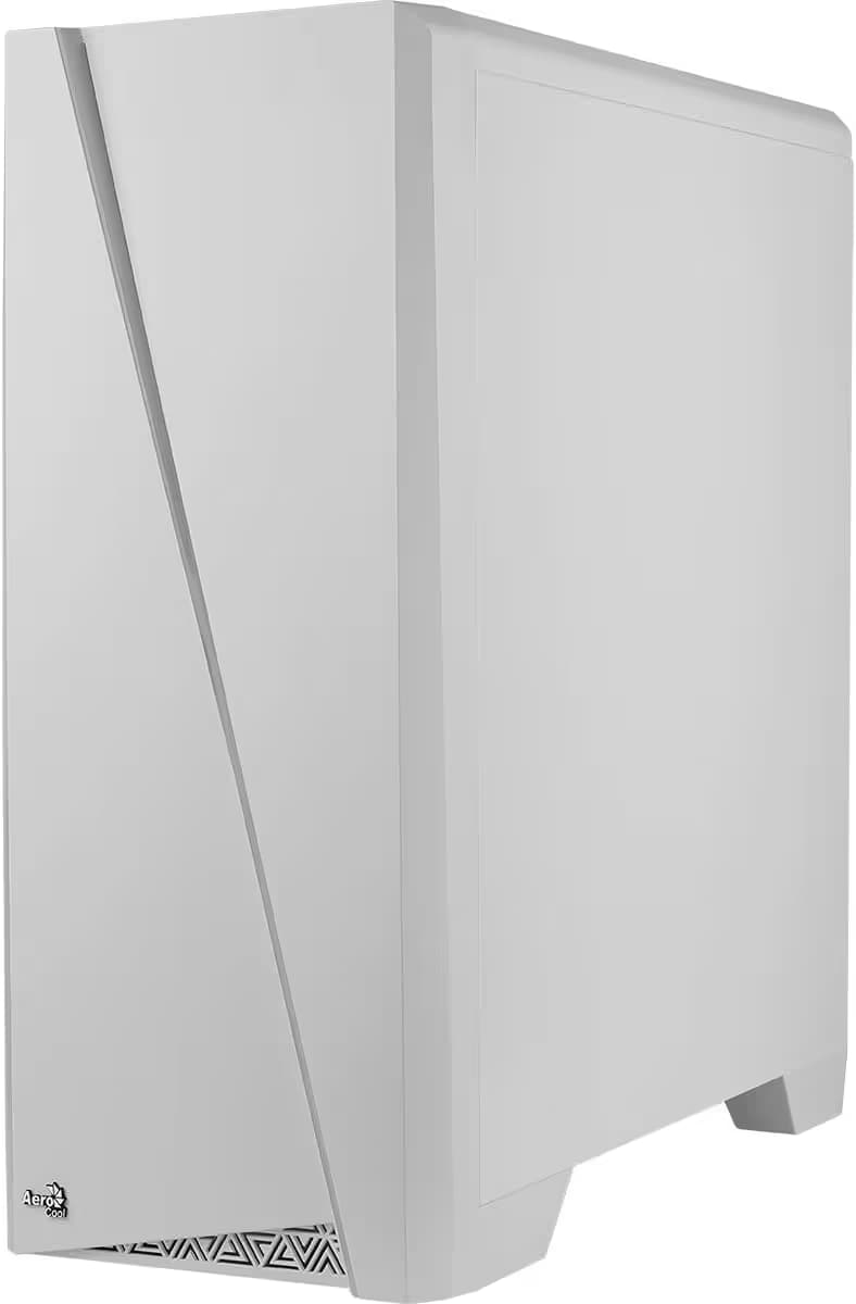 AeroCool Cylon RGB Front with Built in Card Reader and Side Window Panel Mid Tower White image