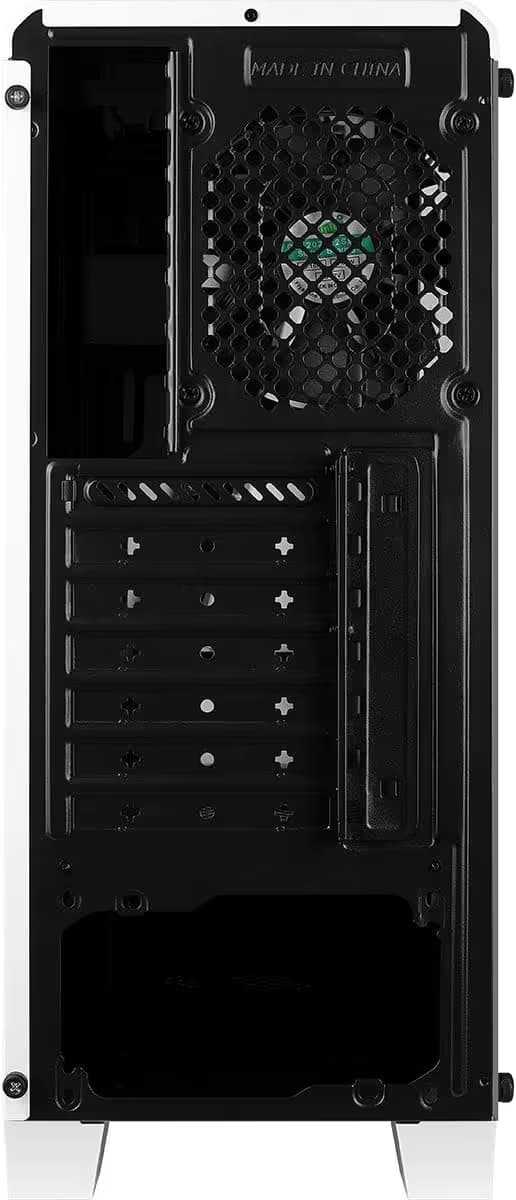 AeroCool Cylon RGB Front with Built in Card Reader and Side Window Panel Mid Tower White image