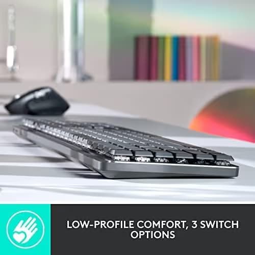 Logitech MX Mechanical Mini Wireless Illuminated Keyboard Linear - Clicky image