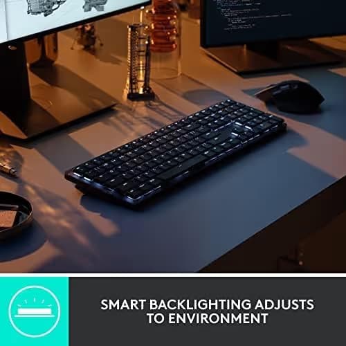 Logitech MX Mechanical Mini Wireless Illuminated Keyboard Linear - Clicky image