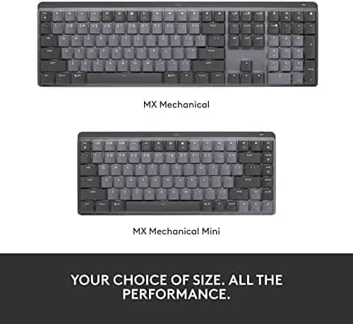 Logitech MX Mechanical Mini Wireless Illuminated Keyboard Linear - Clicky image