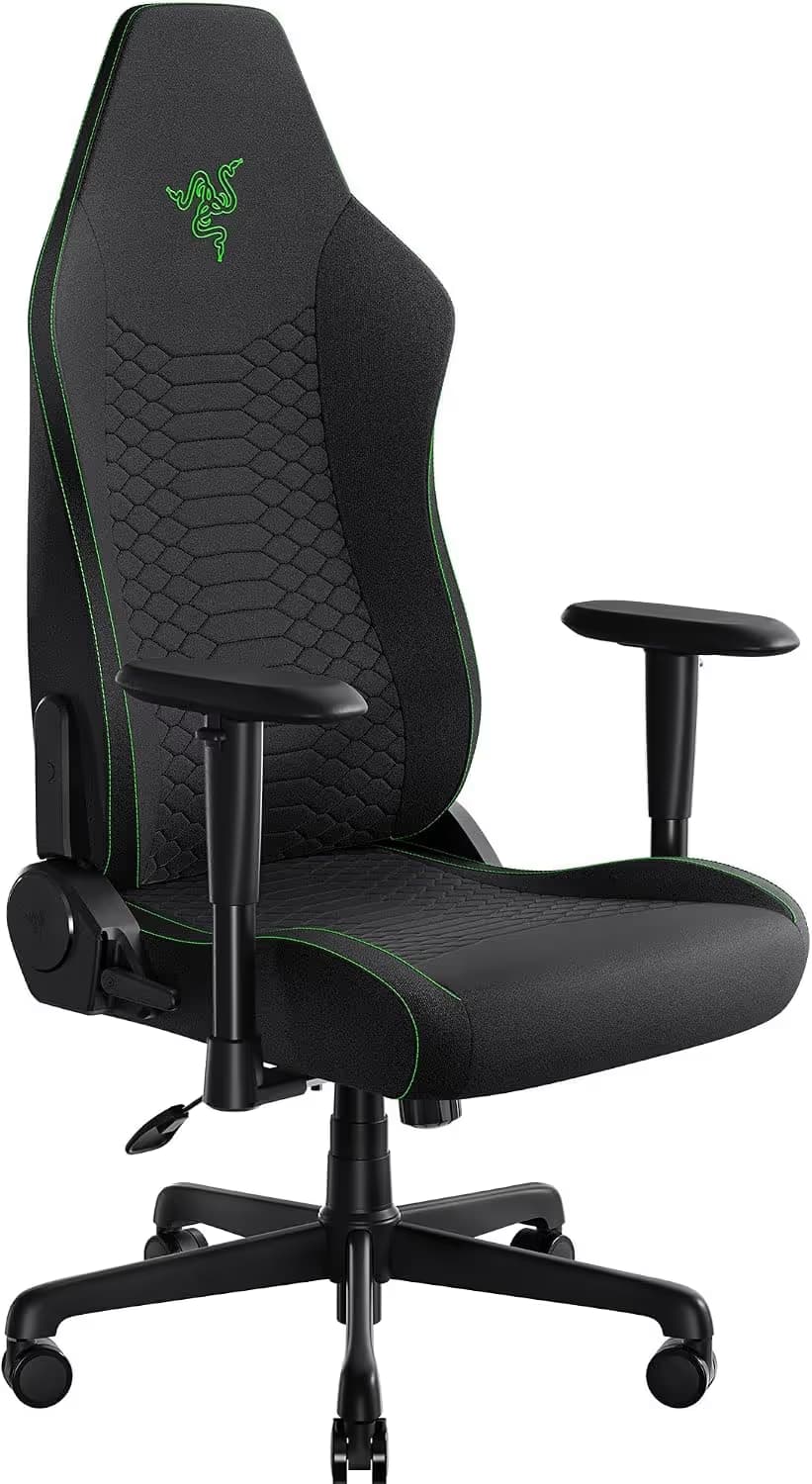 Razer Iskur V2 X - Black / Green - Fabric image