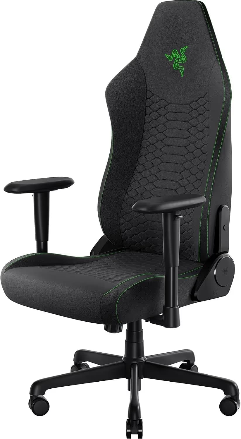 Razer Iskur V2 X - Black / Green - Fabric image