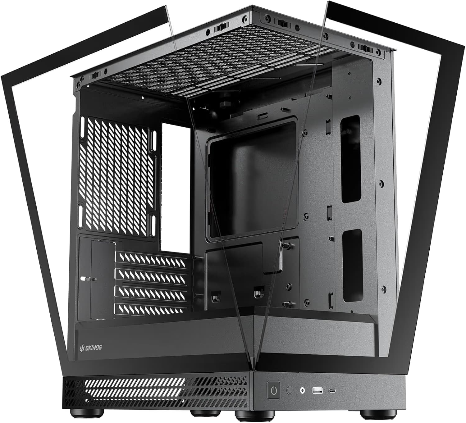Okinos Aqua UNO Micro ATX Mini Tower Silverback image