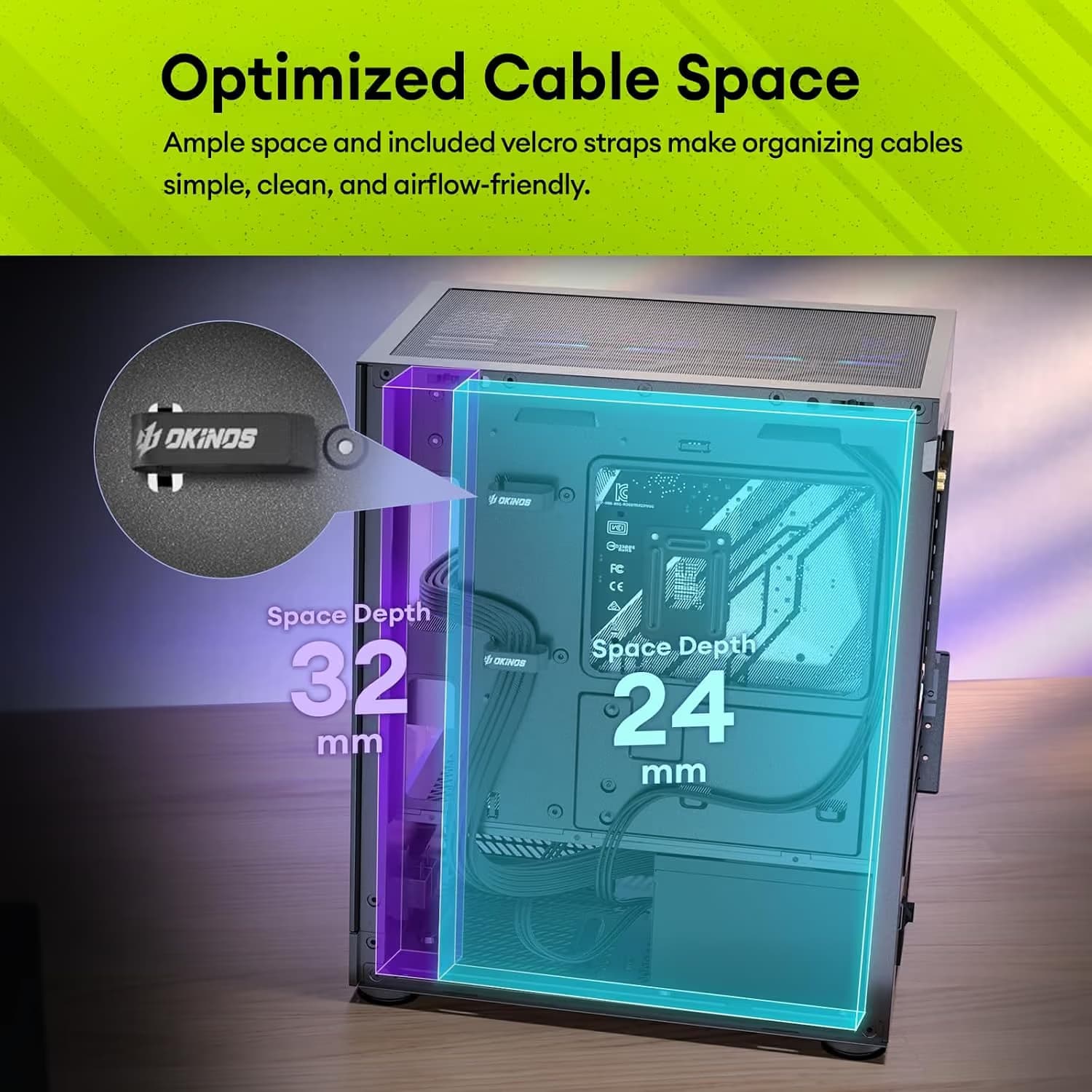 Okinos Aqua UNO Micro ATX Mini Tower Silverback image