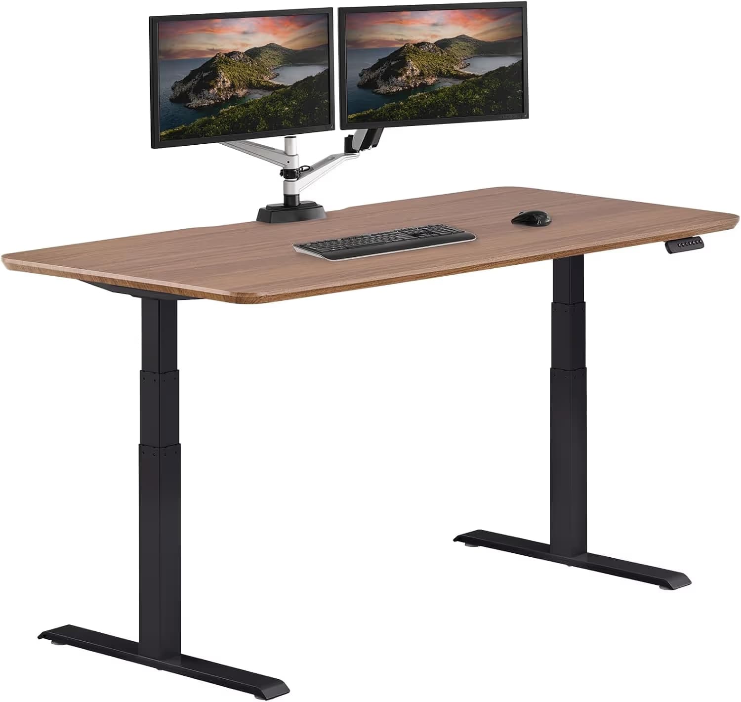 Vari Electric Standing Desk 72x30 Walnut/Black main image
