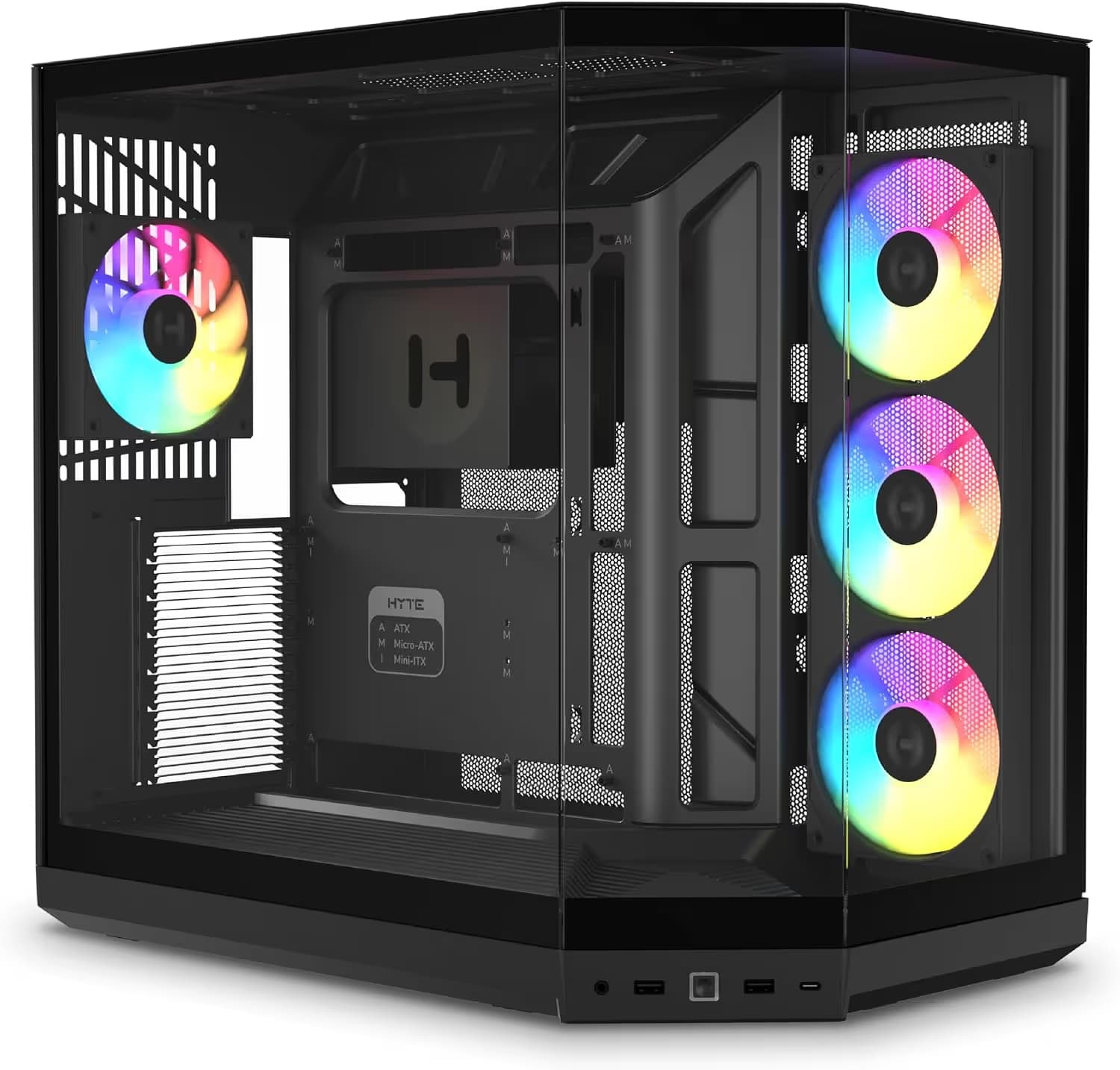 HYTE Y50 Pitch Black ARGB image