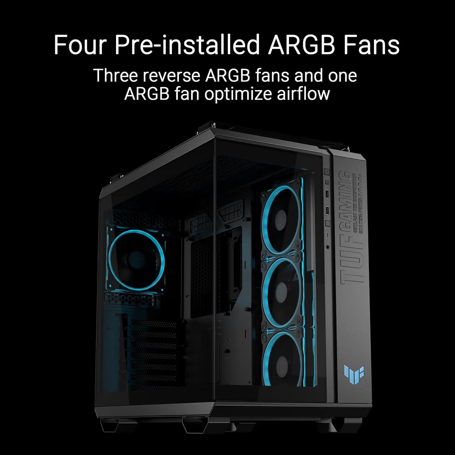 ASUS TUF Gaming GT502 Horizon ARGB Black image