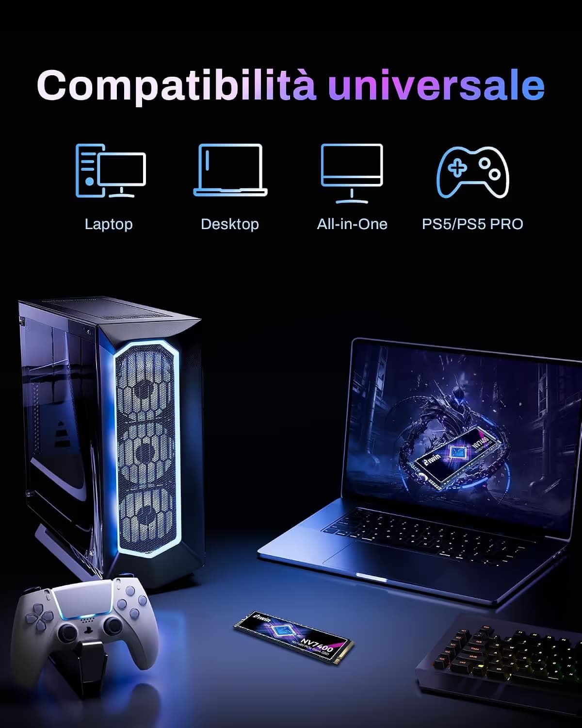 Biwin Black Opal NV7400 1TB Gen4 SSD image