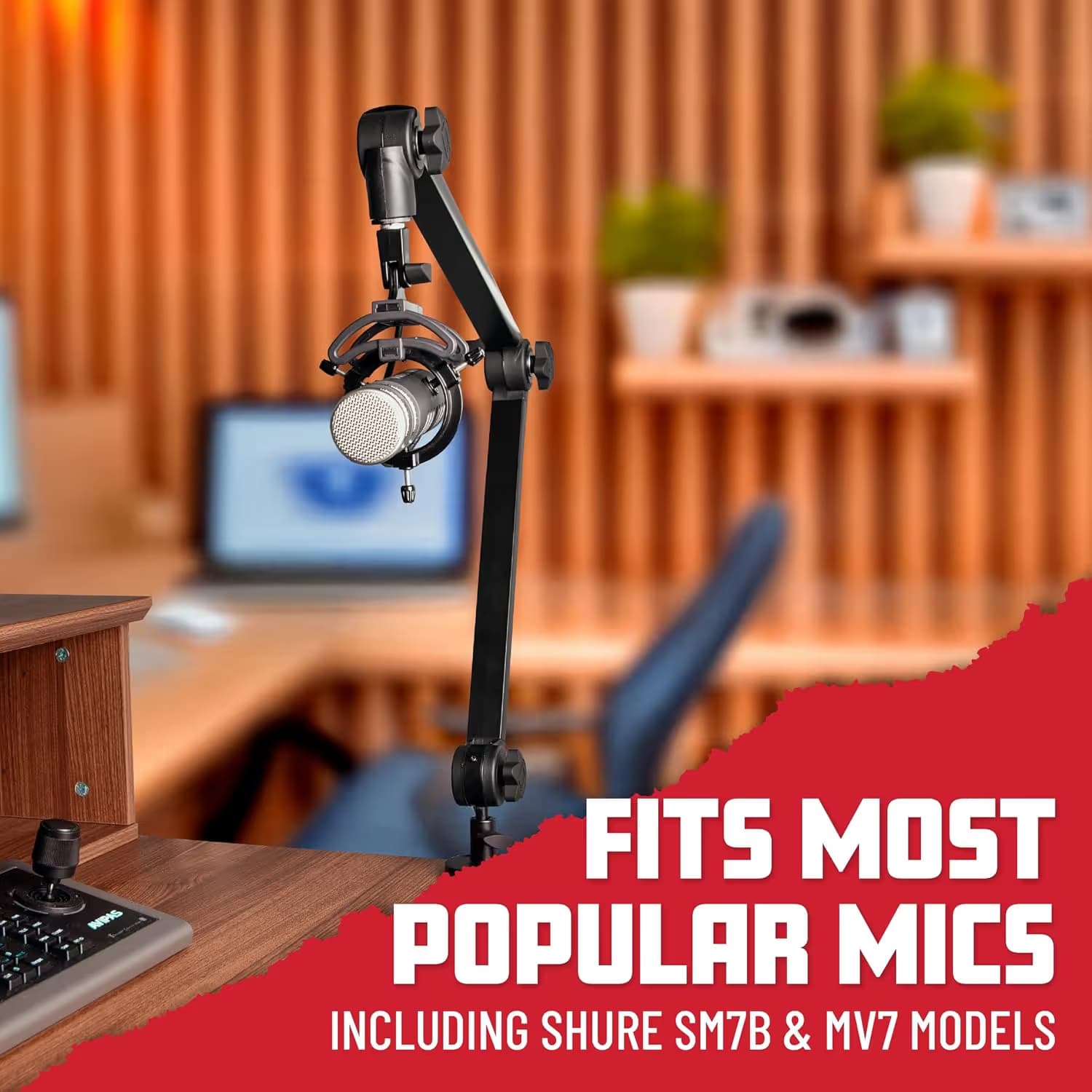 Gator Frameworks Deluxe Desk-Mounted Mic Boom Stand 3000 image